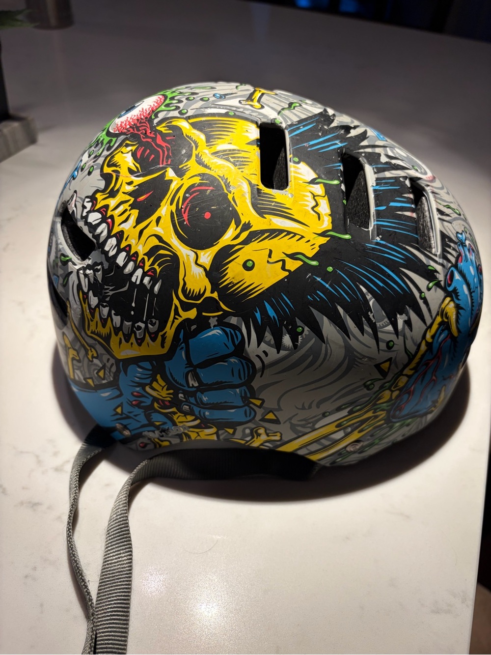 Bell Faction youth Jimbo Phillips Skeleton Choke Graphic Helmet